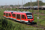640 002-1 (DB Regio) und 640 008-8 als RB43 in Richtung Dortmund Hbf in Gelsenkirchen Bismarck, 20. Juli 2016