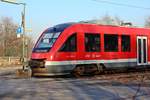 SauerlandNetz - im tiefstem Ruhrgebiet. Alstom Coradia LINT 27 / 95 80 0640 003-9 D-DB in Gelsenkirchen-Bismarck. 26.01.2017