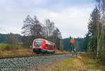 Auch nördlich des Bahnhofs Stammbach gibt es noch ein Form-Vorsignal.