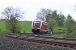 Es darf auch mal ein Nachschuß sein. 641 038 ist als RE Hof - Lichtenfels bei Förbau im Tal der Sächsischen Saale unterwegs. Bahnstrecke 5100 Bamberg - Hof am 23.05.2019