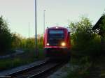 641 029 fhrt von Smmerda (unterer Bahnhof) nach Erfurt, um von dort dann (immer wochentags) als RB nach Smmerda (oberer Bahnhof) auf der KBS 595 zurckzufahren - aufgenommen am 03.05.2007