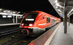 DB 641 021 + 641 xxx als RB 16295 aus Leinefelde, am 23.12.2022 in Erfurt Hbf.