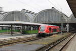 DB 641 018 als Werkstattfahrt Richtung Frankfurt (M), am 06.02.2025 in Karlsruhe Hbf.