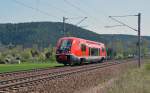 641 032 hat am 28.04.12 den Haltepunkt Rothenstein/Saale verlassen und fhrt nun weiter nach Jena Saalbahnhof.