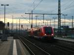614 026 und 641 028 erreichen am 02.Januar 2014 als RE nach Hof/Bayreuth den Bahnhof Lichtenfels.