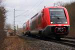 641 028 DB Regio bei Michelau am 16.02.2014.