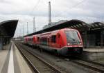 641 039 und zwei weitere VT 641 verlassen am 21. Oktober 2014 als RE nach Hof Hbf, Bayreuth Hbf und Lichtenfels den Bahnhof Bamberg.