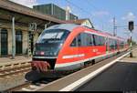 642 025 (Siemens Desiro Classic) der Nordthüringenbahn (DB Regio Südost) als RE 16579 (RE56) nach Erfurt Hbf steht in seinem Startbahnhof Nordhausen auf Gleis 2.
[3.8.2018 | 15:26 Uhr]