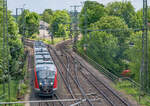 642 176 rangierte am 29.5.20 in Crailsheim über die Jagstbrücke von der östlichen auf die westliche Bahnhofsseite.