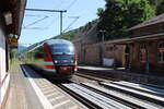 DB 642 600 als RB 5447 (U28) von Děčn hl.n. nach Rumburk, am 29.07.2024 in Krippen.