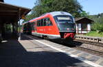 DB 642 038 als RB 5446 (U28) von Rumburk nach Děčín hl.n., am 29.07.2024 in Krippen.