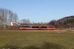 642 011 aus Waging kommend am 19. Januar 2025 bei Otting.