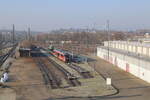 DB 642 689 am 05.02.2025 beim pausieren in Heilbronn Hbf.