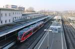 DB 642 722 als RE 23404 aus Crailsheim, am 05.02.2025 in Heilbronn Hbf.