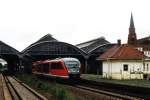 Unit 642 675-3/642 175-4 mit RB 17778 Gtlitz-Hoyerswerda auf Bahnhof Grlitz am 22-7-2005.