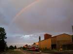 Am Morgen des 01.08.2008 hatte ich in Mindelheim das Glck meinen VT mit einem Regenbogen zu fotografieren.