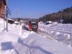 Ein 642er im tief verschneiten Bahnhof Johanngeorgenstadt am 14.02.06