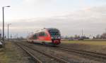 DB 642 506 als RE 16449 von Nordhausen nach Erfurt Hbf, in Khnhausen; 17.02.2012