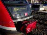 Die Front von 642 566 am 13.01.13 in Bad Vilbel