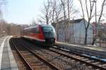 642 059/559 der Erzgebirgsbahn als RB 23875 am Hp Zwickau Schedewitz, weiter gehts nach Johanngeorgenstadt. 28.03.2013