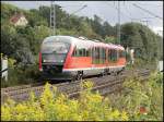 Desiro auf der S3 vom Rostocker Hauptbahnhof zum Seehafen Nord. Das Bild entstand kurz nach verlassen des Hp Kassebohm.