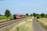 642 177 und ein unbekannter Bruder als RE 28032 Karlsruhe-Neustadt bei Edesheim, 22.06.2014.