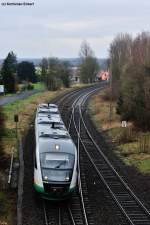 VT 21A mit der VBG 81110 von Schwandorf nach Hof Hbf kurz vor Wiesau (Oberpf), 11.04.2012