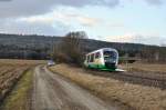 OPB 79735 von Marktredwitz nach Regensburg Hbf bei Oberteich, 11.03.2015. (Viele Grüße an den netten Tf)