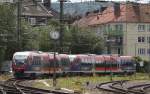 Die Euregiobahn nach Langerwehe bzw. Stolberg Altstadt im Gleisvorfeld der Aachener Hbf´s. 30.7.09