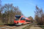 Was macht denn ein DB Talent in Maria Veen?
Das EBA fhrte aus anlass der Aufschaltung des Bahnhofs Coesfeld, der Strecke Gronau - Coesfeld und Lutum - Coesfeld auf das ESTW Coesfeld, auf allen auf Coesfeld zufhrenden Strecken umfangreiche Abnahme fahrten durch - wie hier in Maria Veen (Strecke Coesfeld - Dorsten).
Zum Einsatz kam 643 574, Gru an den Tf!
Maria Veen, 21.11.2010