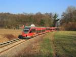 643 067 erreicht mit 643 xxx als RB63 nach Coesfeld in krze den Bahnhof Lutum.