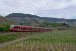 643 539 & 643 537 verlassen als RB 30 nach Ahrbrck den Bahnhof Mayscho am 27.05.2012