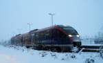 643 Talent, der EuregioBahn in Alsdorf (Rhein.), Annapark am 19.12.10