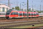 644 523 (Bombardier Talent) von DB Regio Baden-Württemberg ist im Gleisvorfeld des Bahnhofs Basel Bad Bf (CH) vorübergehend abgestellt.
Aufgenommen vom öffentlich zugänglichen Parkplatz neben der Schwarzwaldallee.
[13.7.2018 | 17:15 Uhr]