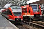 644 519-0 trifft am 13.07.2019 als RB38 (RB11824)  Erft-Bahn  von Köln Messe/Deutz nach Bedburg(Erft) im Kölner Hauptbahnhof auf 620 544-6 als RB25 (RB11554) von Köln Hansaring nach