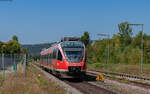 644 023	als RB 17248 (Basel Bad Bf - Lauchringen) im Bahnhof Lauchringen 28.8.24