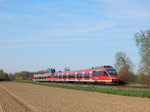 644 025 kam als RB38 nach Horrem durch Grevenbroich Laach gefahren.

Grevenbroich 11.04.2016