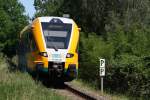 VT 646.040 der ODEG auf der Linie Rathenow-Brandenburg an der Havel am 25. Mai 2012 am ehemaligen Hp Brandenburg Grden