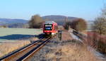 648 104 als RB 14521 Fröndenberg - Neuenrade, am 06.01.2017 bei Garbeck