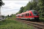 648 104 verlsst als RB54 (RB 29415)  Hnnetalbahn ), von Unna nach Menden(Sauerland), den Haltepunkt Bsperde.