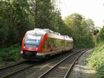 Der VT 648 605 kommend aus Dortmund (Hbf) fhrt als RB 53 weiter nach Schwerte und fhrt gerade im Signal Iduna Park ein.