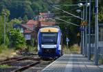 HEX VT872 steht in Blankenburg und wartet auf Abfahrt.

Blankenburg 01.08.2018