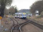 Einfahrt in Sandersleben aus Richtung Könnern Hex Lint nach Halberstadt am 25.03.2014