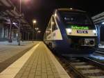 Am 21.07.2014 steht VT 809 des Hex im Bahnhof von Thale Hbf zur Rückfahrt nach Halberstadt bereit