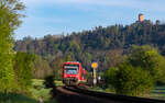 650 306 und 650 307 als RB 32498 (Horb - Tübingen Hbf) bei Horb 4.5.23
