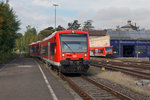 DB: Doppeltraktion der BR 650 von REGIO DB in Friedrichshafen Stadt auf der Fahrt nach Radolfzell am 6. Oktober 2016.
Foto: Walter Ruetsch