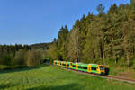 650 076 + 650 070 + 650 077 als WBA4 nach Viechtach am 16.05.2017 bei Patersdorf. 