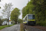 650 734 mit der ag 84610 nach Bayreuth Hbf bei Bad Steben, 28.04.2018