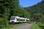 VT 530 und VT 531 als SWE87365 (Offenburg-Freudenstadt Hbf) bei Halbmeil 18.5.20