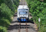 BR 650 Regio Sprinter, Rurtalbahn als RB28 Euskirchen-Düren, zwischen Zülpich und Euskirchen - 27.07.2022